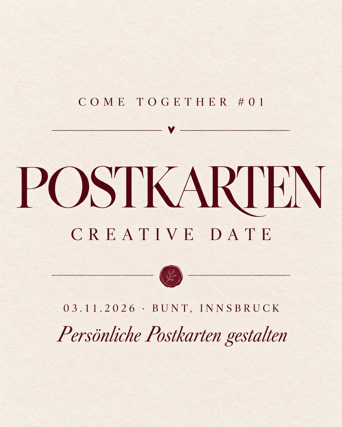 COME TOGETHER #1 Postkarten - Cozy Winter