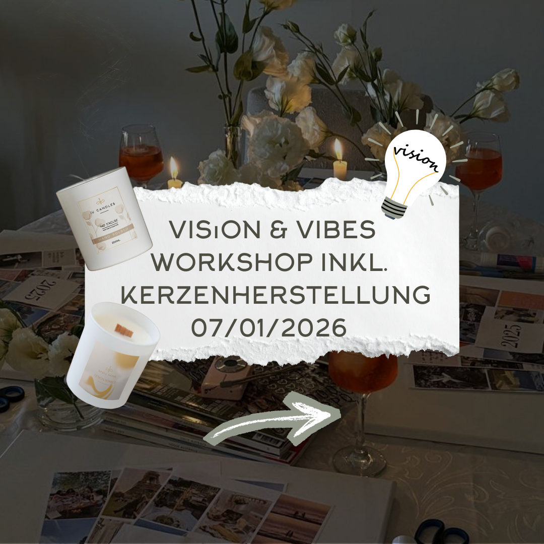 07. Januar 2026 17-21 Uhr  | Vision & Vibes Workshop Kerze+Vision-Board in Axams