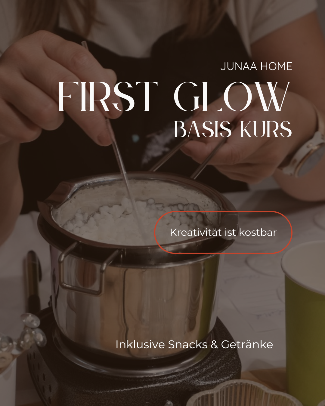 8 März 14-17 Uhr  - Workshop "First Glow" Kerzenherstellung