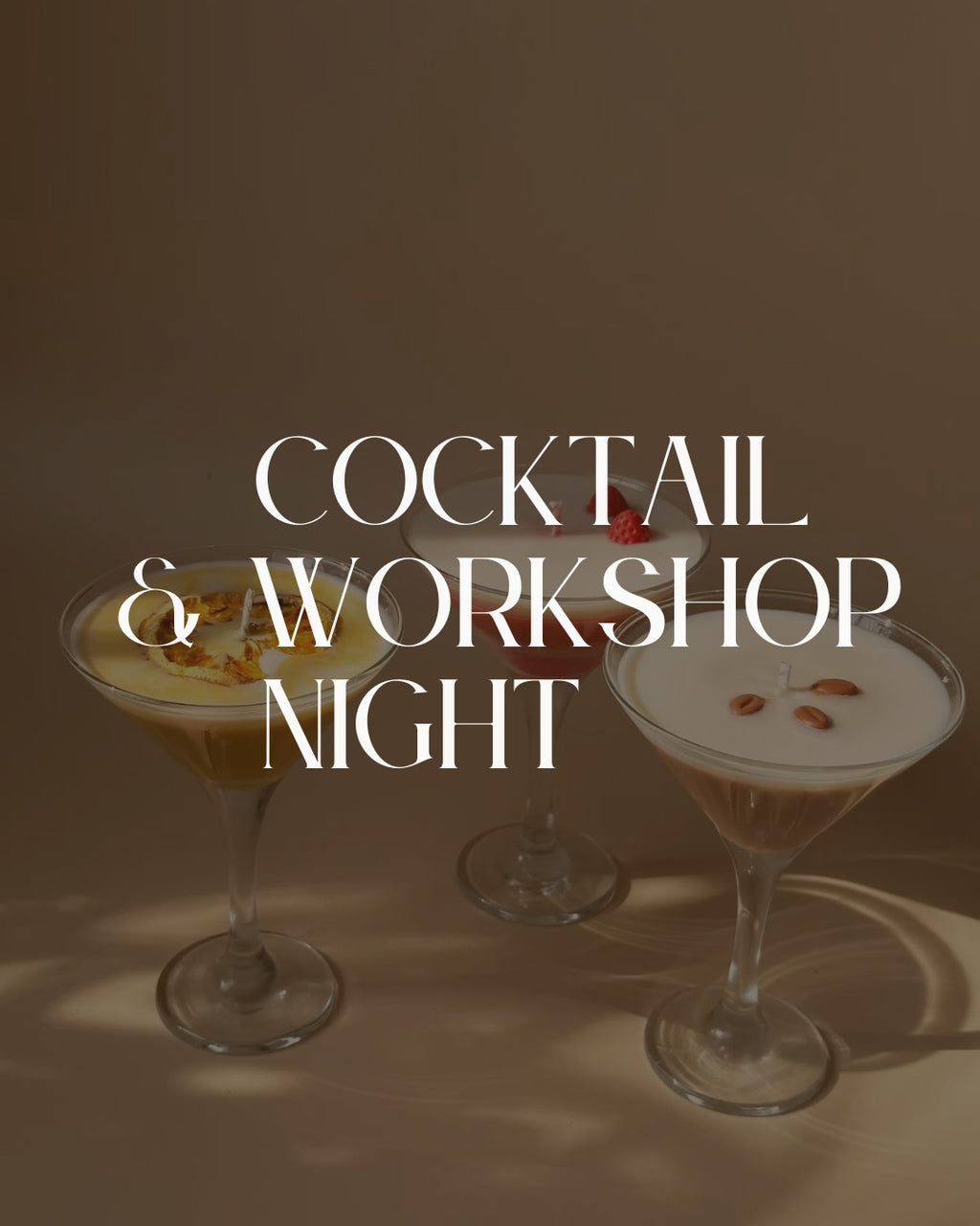 07. November 2026 18-20 Uhr Cocktail Candle Workshop im Blumencafé