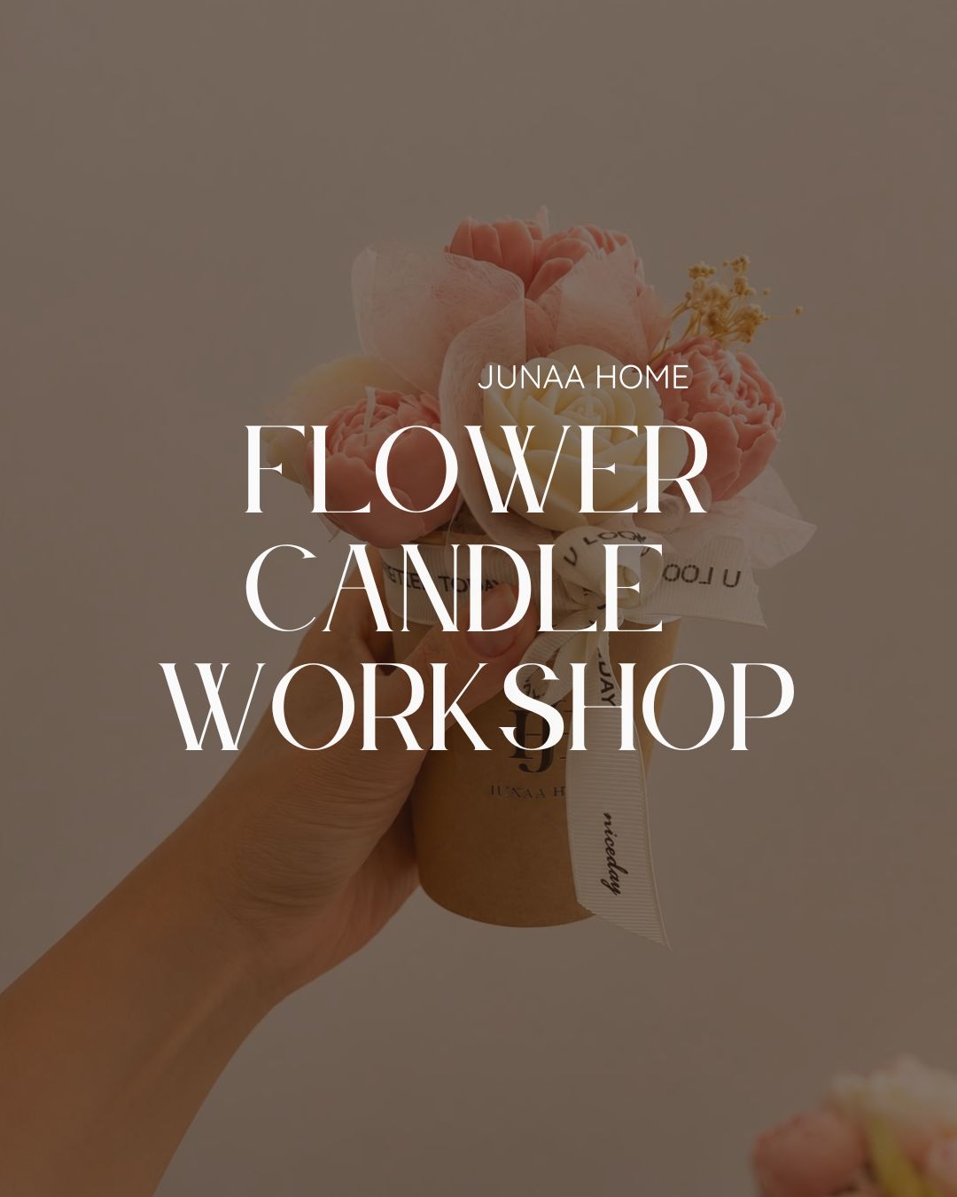 07. Januar  2027 18-20 Uhr Flower Candle im Blumencafe