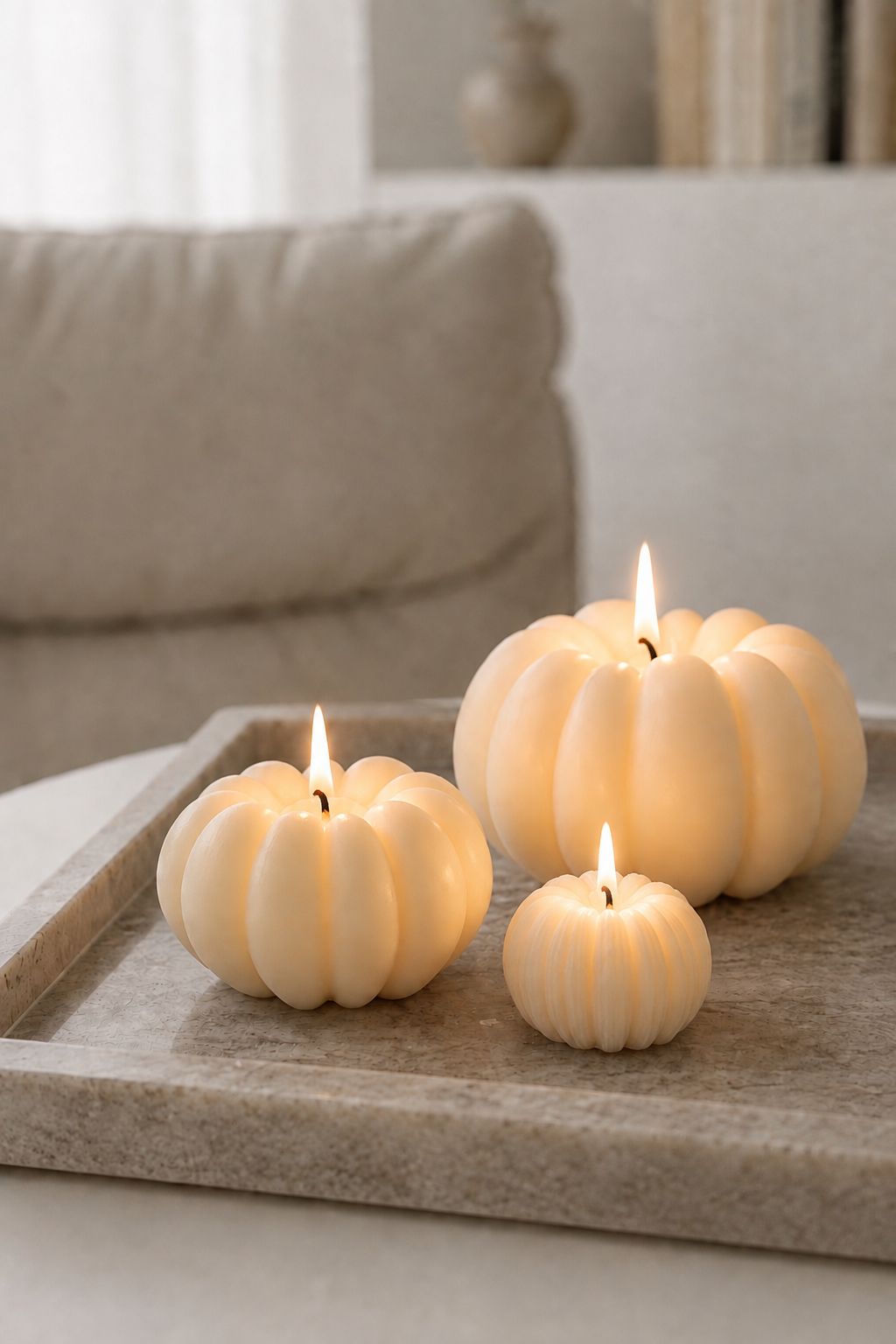 Pumpkin Candle Set