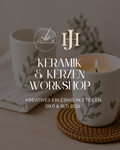 09.11 & 16.11.2026 17-19 Uhr Keramik & Kerzen Workshop 2 Teile